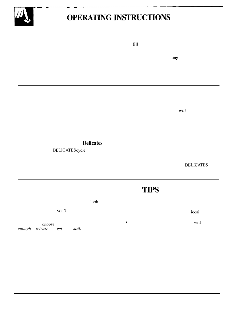 Soak, Energy-saving, How to use the soak cycle | How to use the auto soak cycle, How to use the mini-quick, cycle | GE WA9895S User Manual | Page 10 / 28