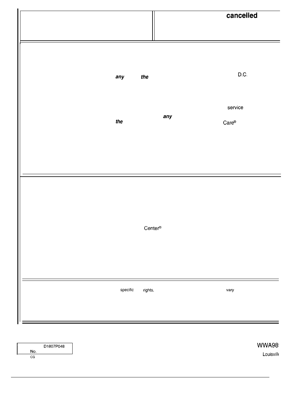 Warranty, What is not covered | GE WA9895S User Manual | Page 28 / 28