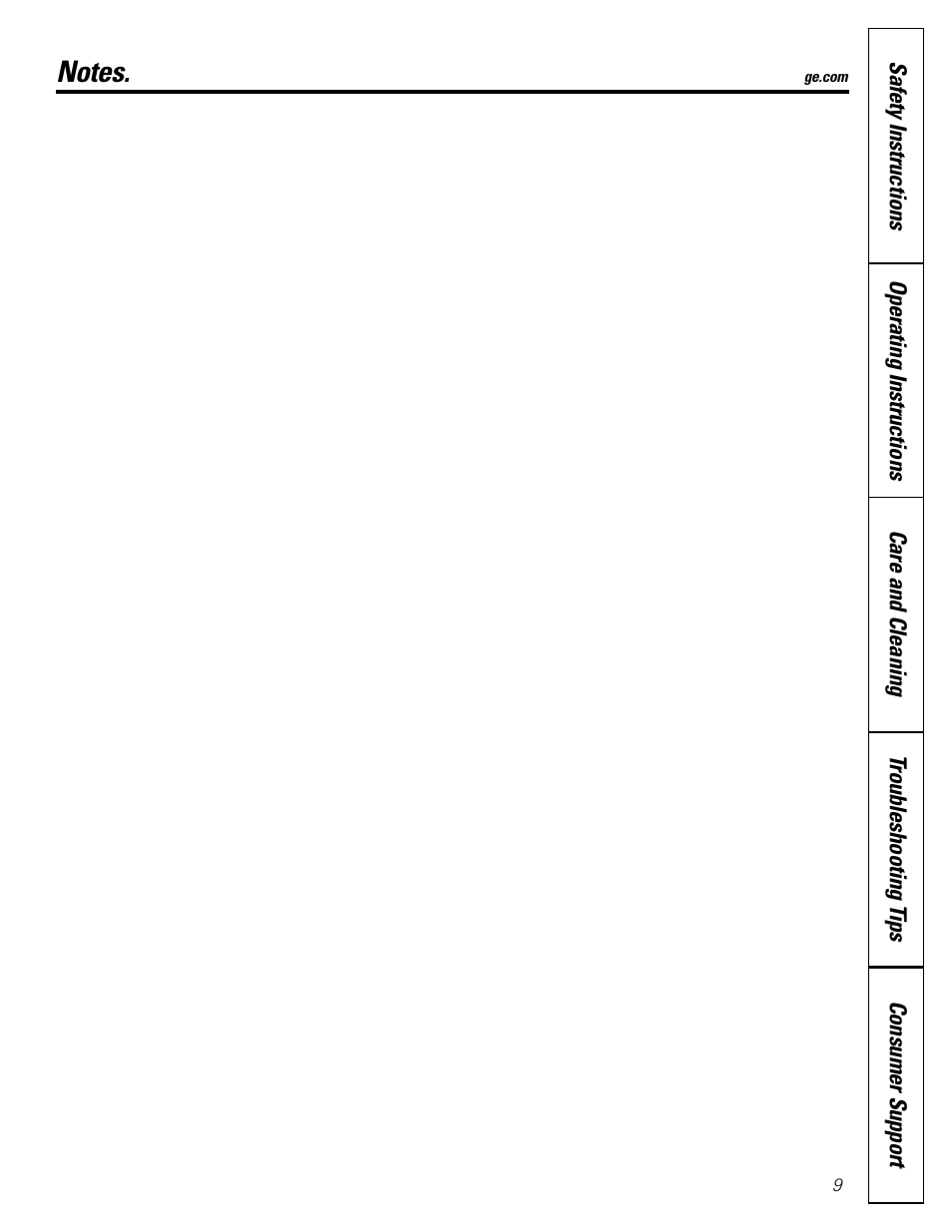 GE AHW30 User Manual | Page 9 / 24