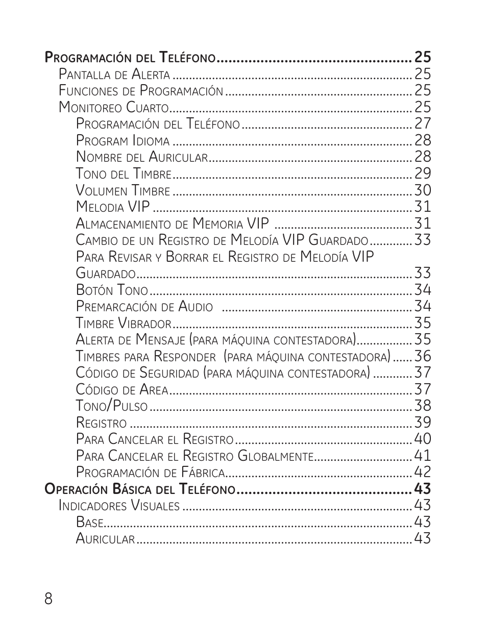 Vip a, Vip c, Vip g | GE 29115 Series User Manual | Page 106 / 196