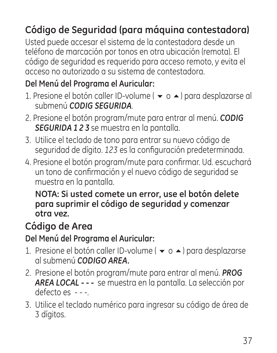 GE 29115 Series User Manual | Page 135 / 196