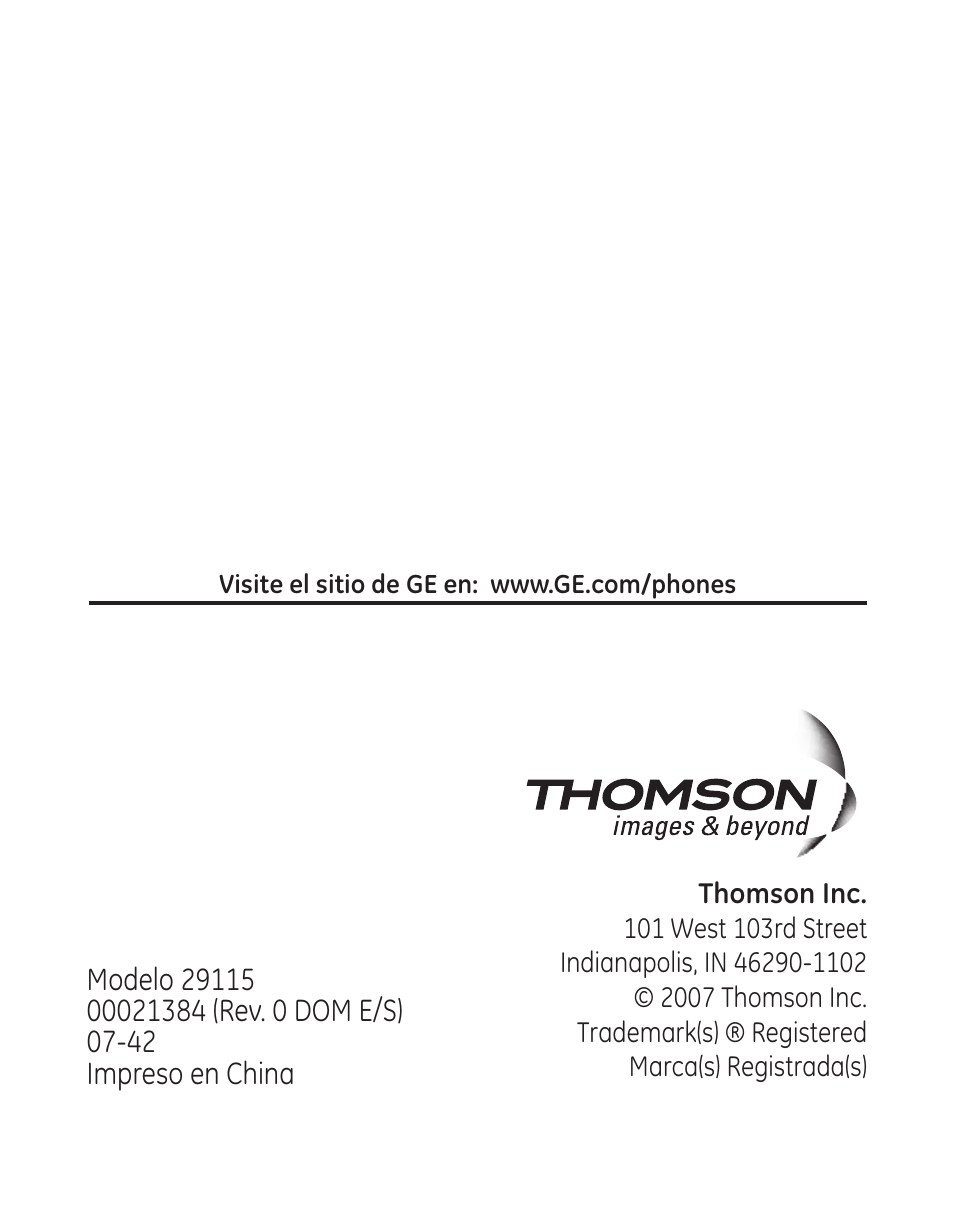 GE 29115 Series User Manual | Page 196 / 196