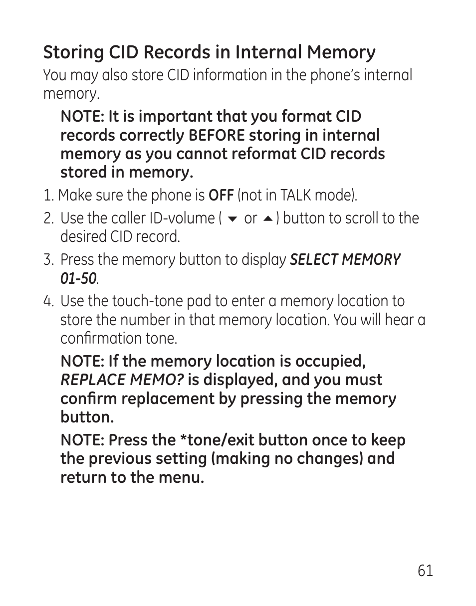 GE 29115 Series User Manual | Page 61 / 196