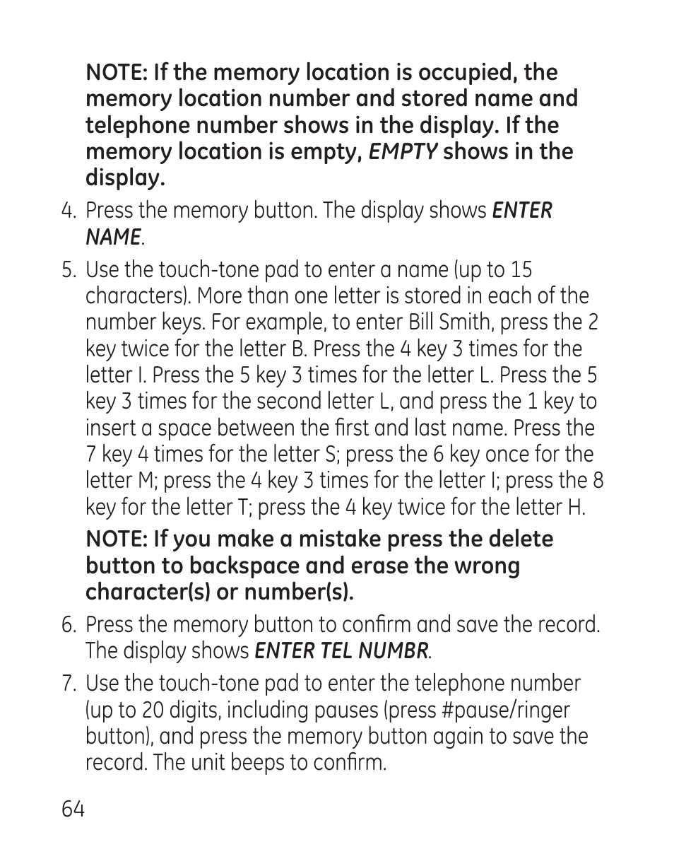 GE 29115 Series User Manual | Page 64 / 196