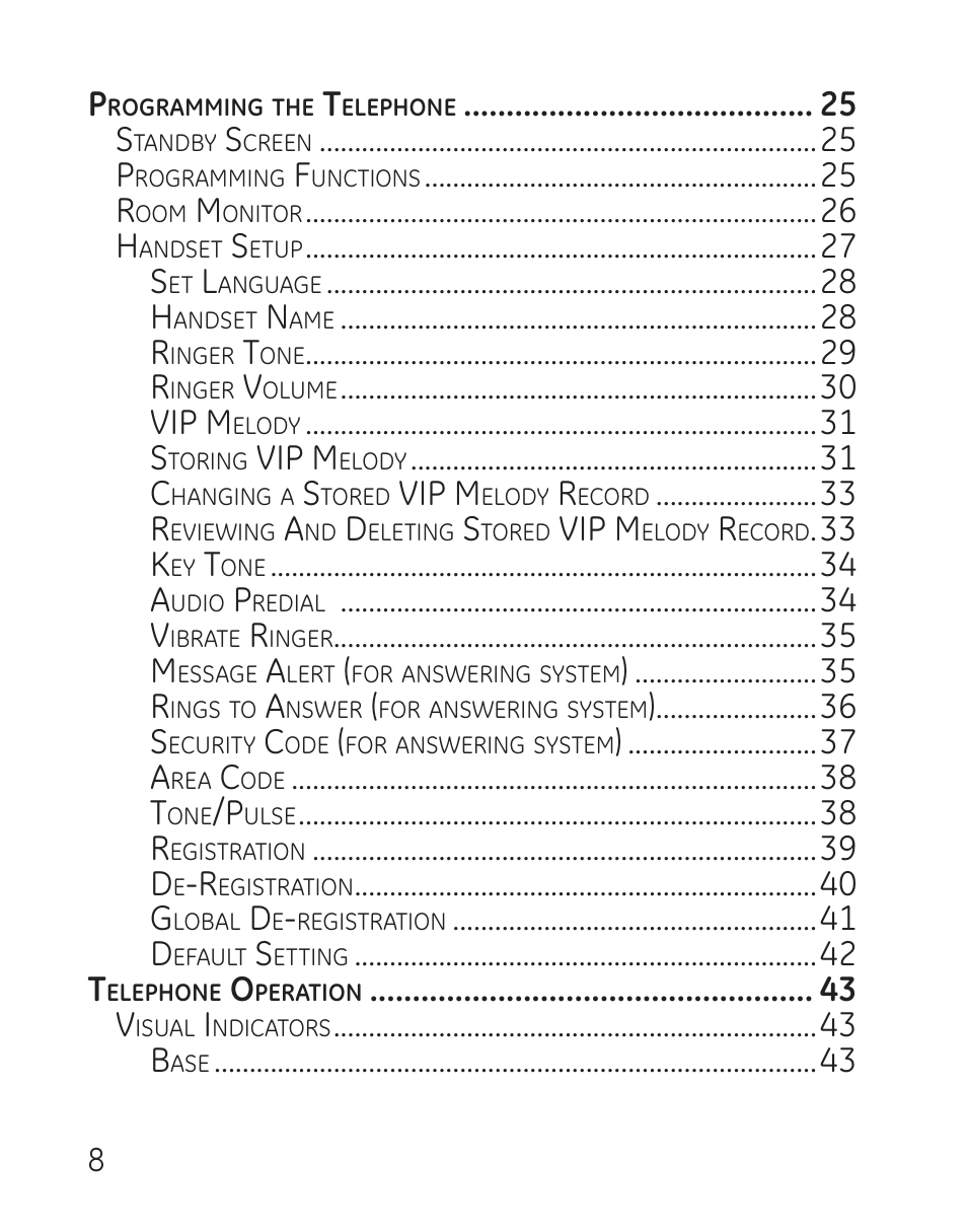 Vip m, 33 k | GE 29115 Series User Manual | Page 8 / 196