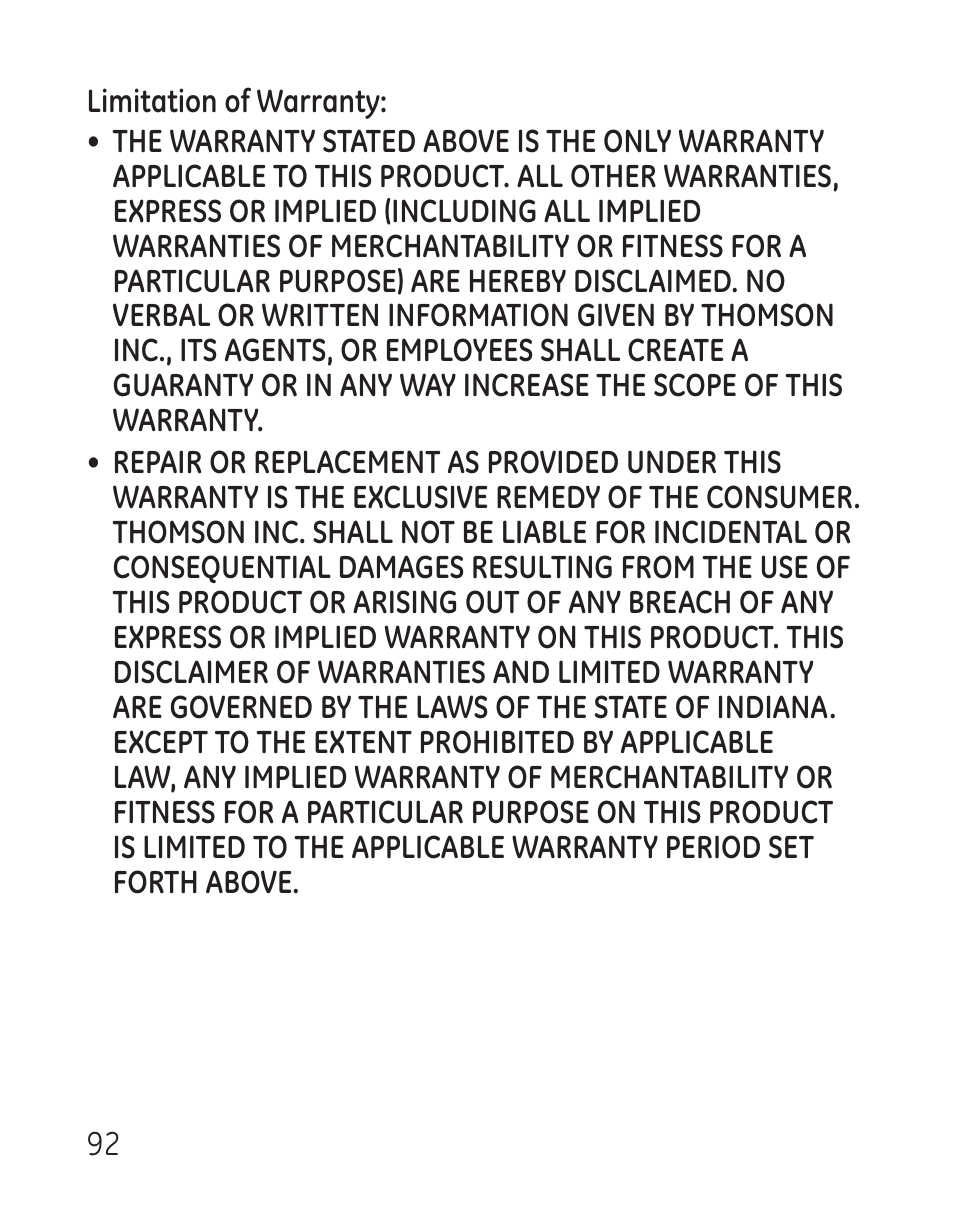 GE 29115 Series User Manual | Page 92 / 196