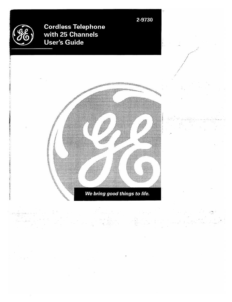 GE 2-9730 User Manual | 23 pages