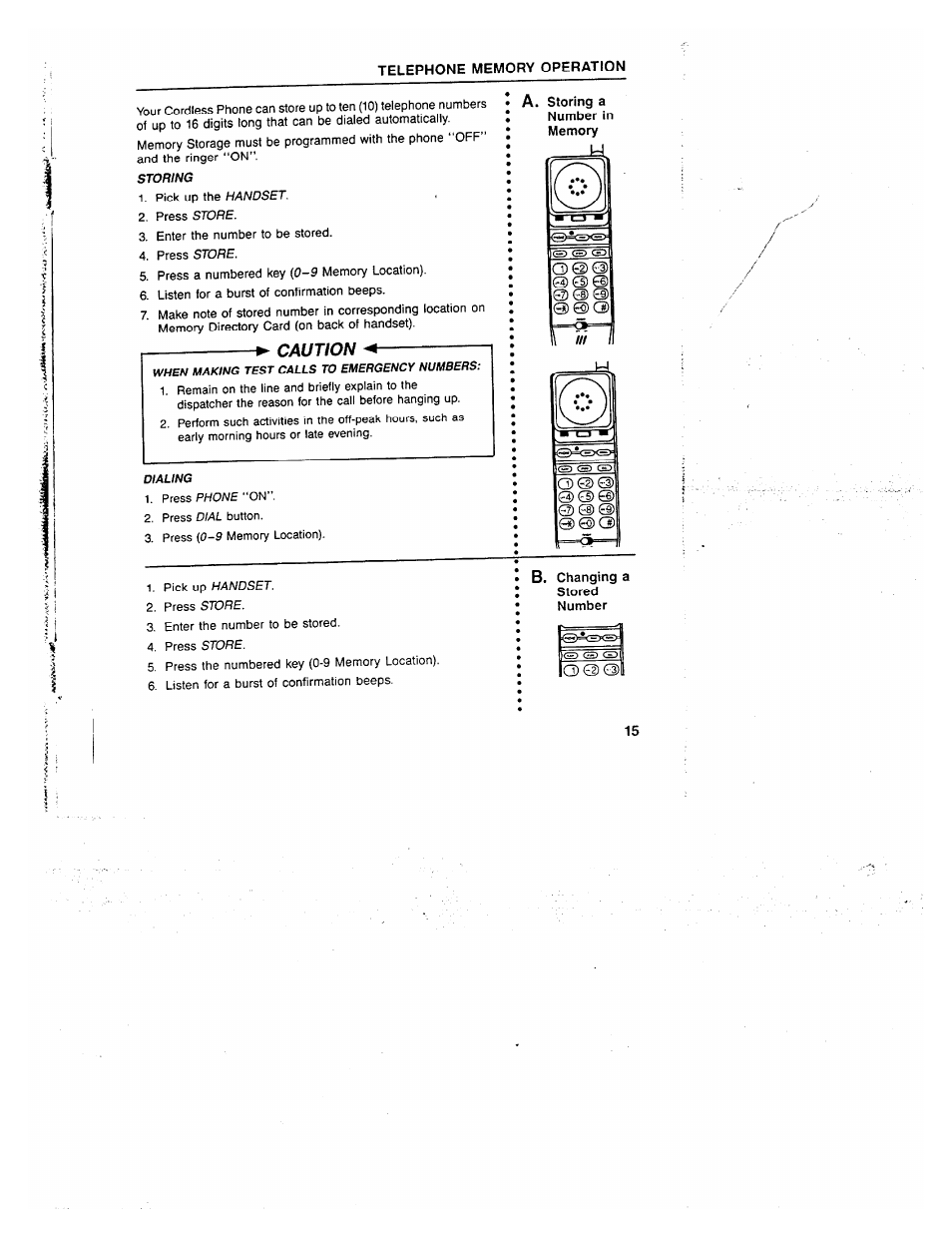 Caution, Mfmdry operation | GE 2-9730 User Manual | Page 14 / 23