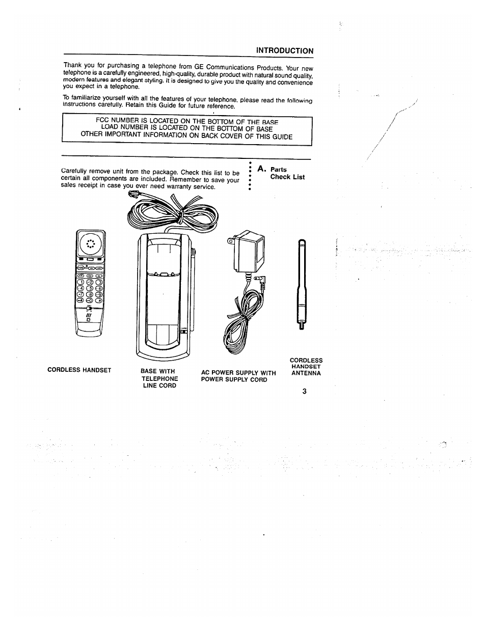 Introduction | GE 2-9730 User Manual | Page 3 / 23