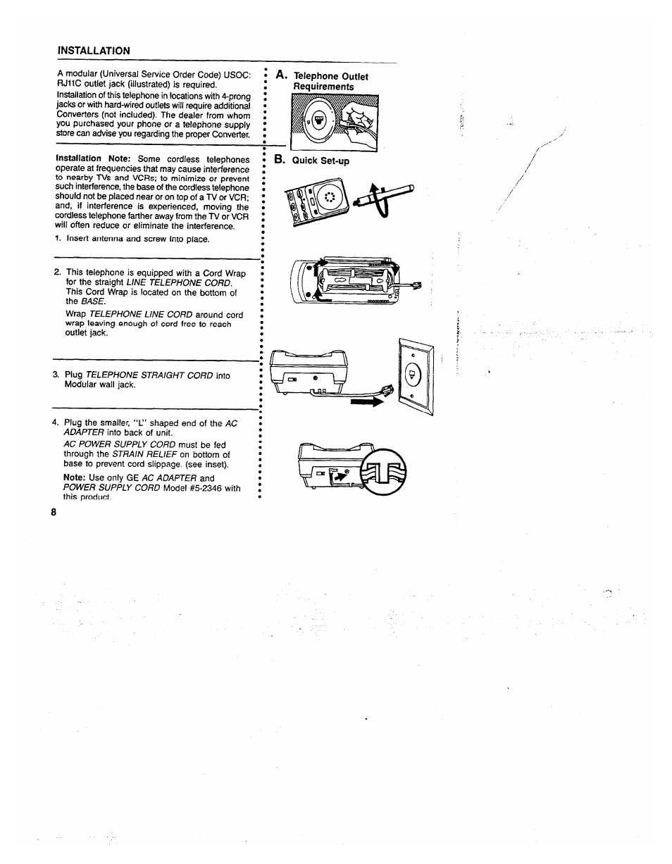 Installation | GE 2-9730 User Manual | Page 8 / 23