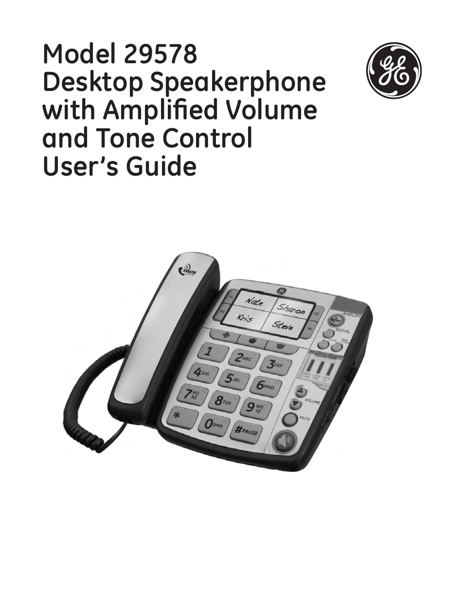 GE 29578 User Manual | 72 pages