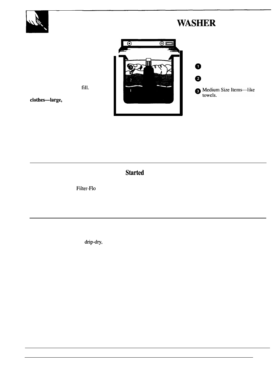 How to load your | GE WA5857R User Manual | Page 12 / 28