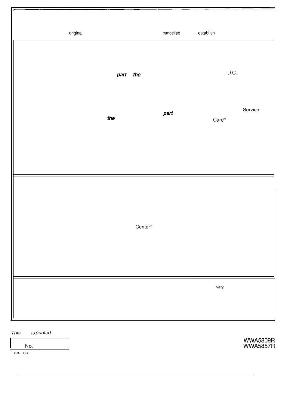 Warranty, Cover, Your ge automatic clothes washer | What is covered, What is not covered | GE WA5857R User Manual | Page 28 / 28