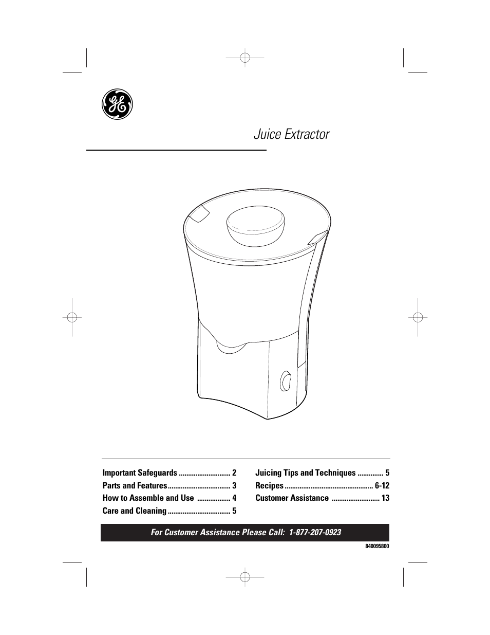 GE 840095800 User Manual | 28 pages