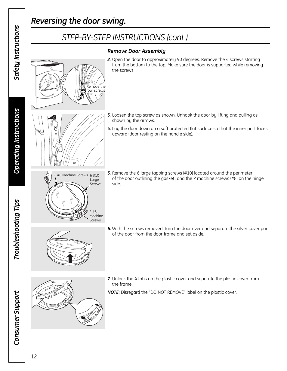 GE DCVH640 User Manual | Page 12 / 56