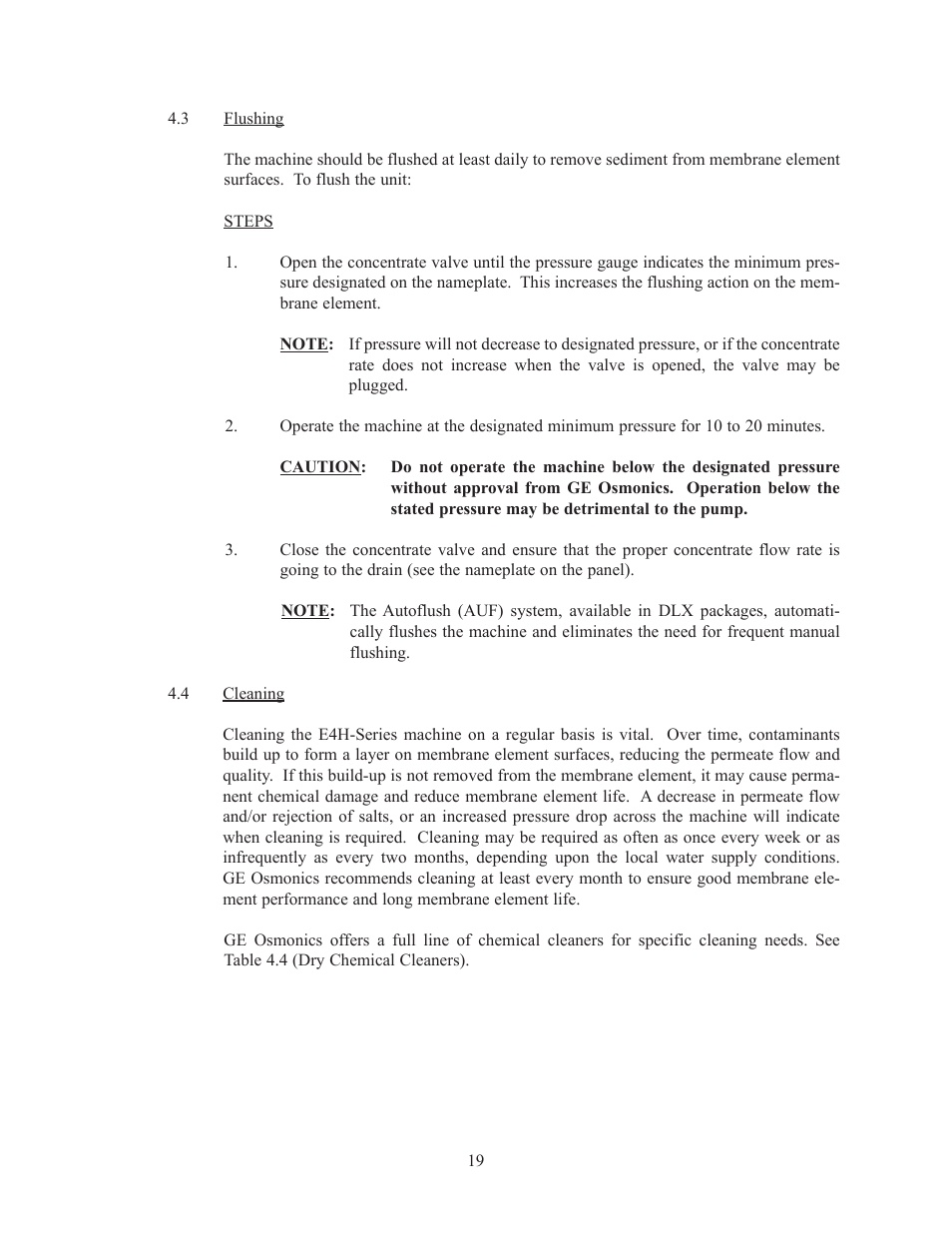 GE E4H Series User Manual | Page 25 / 44