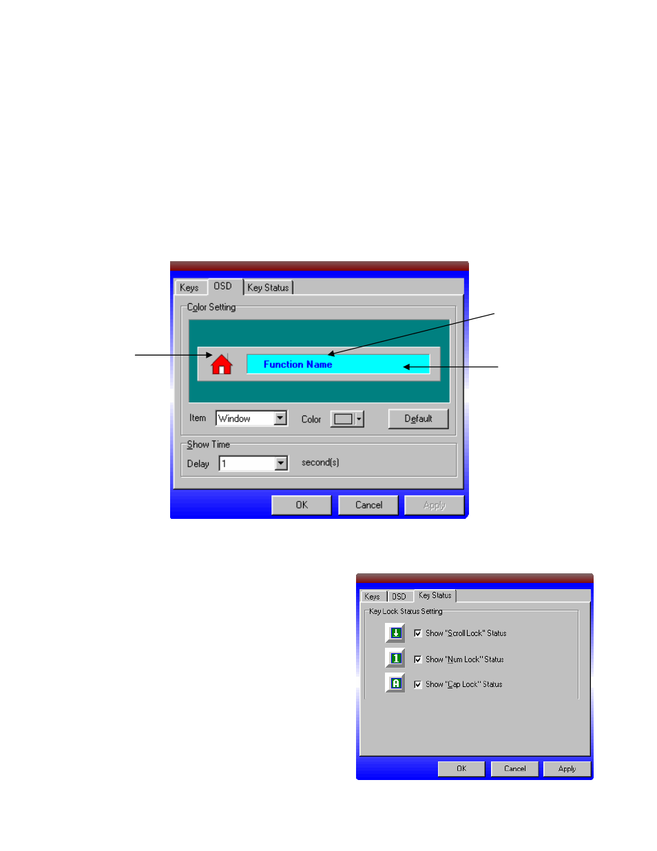 2. customize the hot key display, 3. scroll lock, num lock & caps lock icons | GE HO98056 User Manual | Page 10 / 20