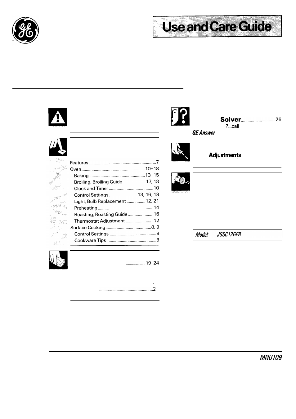 GE 164 D2588P120 User Manual | 28 pages