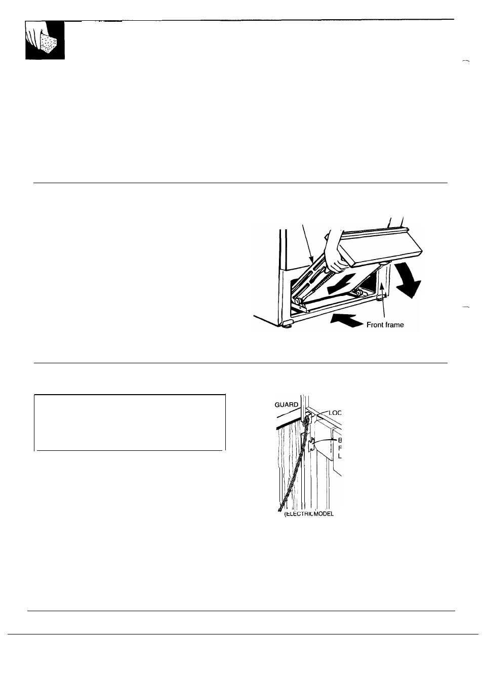 Broiler pan and rack 22, Broiler pan and rack, Care and cleaning | Broiler drawer, Anti-tip device | GE 164 D2588P120 User Manual | Page 22 / 28