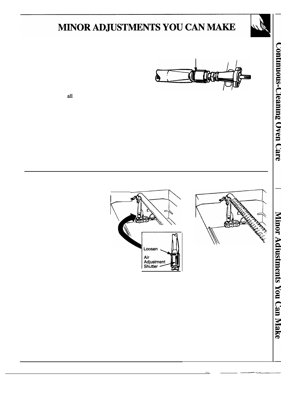 Minor adjustments 25, Minor | GE 164 D2588P120 User Manual | Page 25 / 28