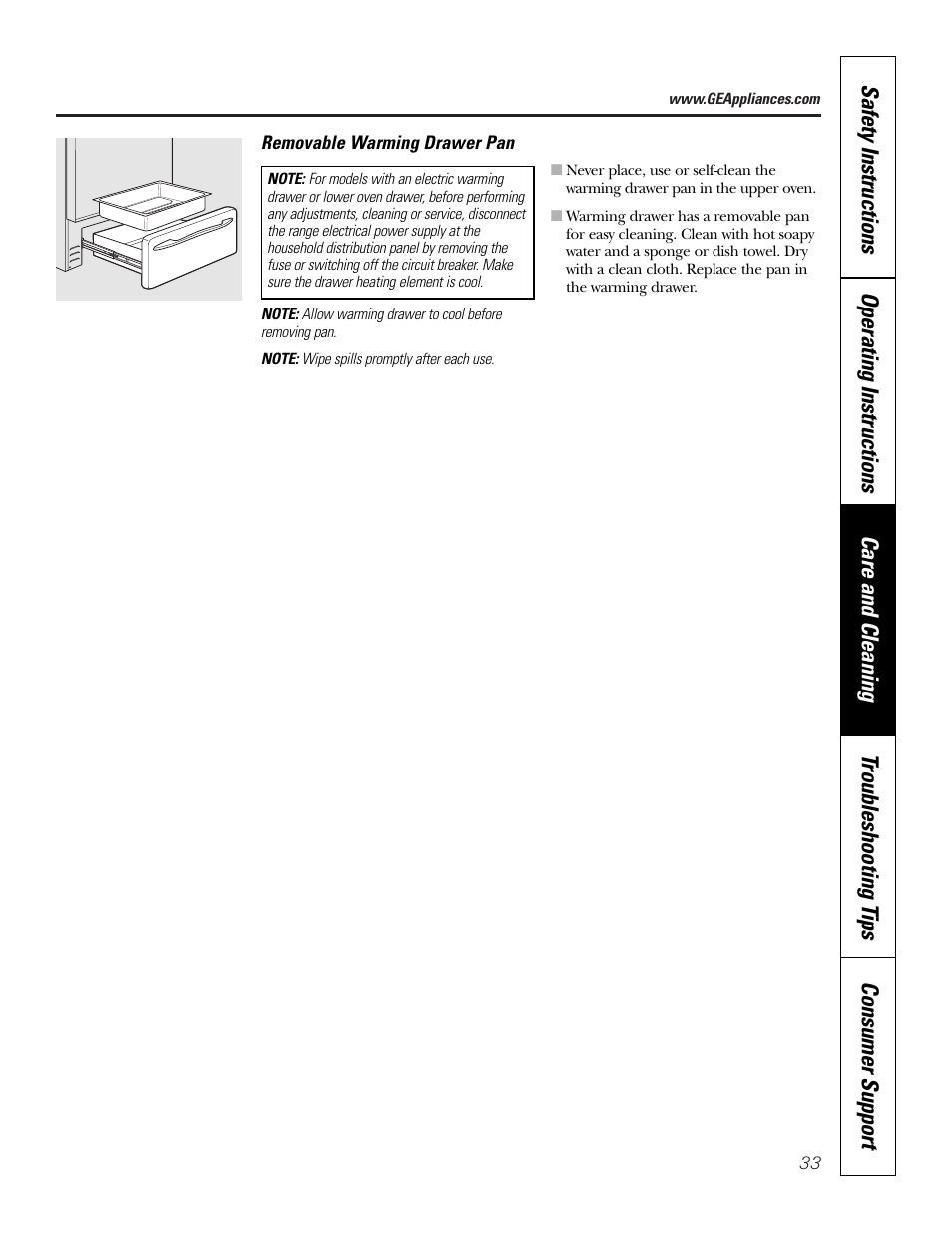 GE JB910 User Manual | Page 33 / 48