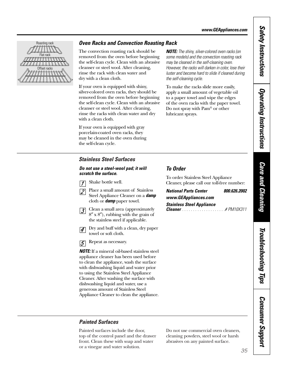 GE JB910 User Manual | Page 35 / 48