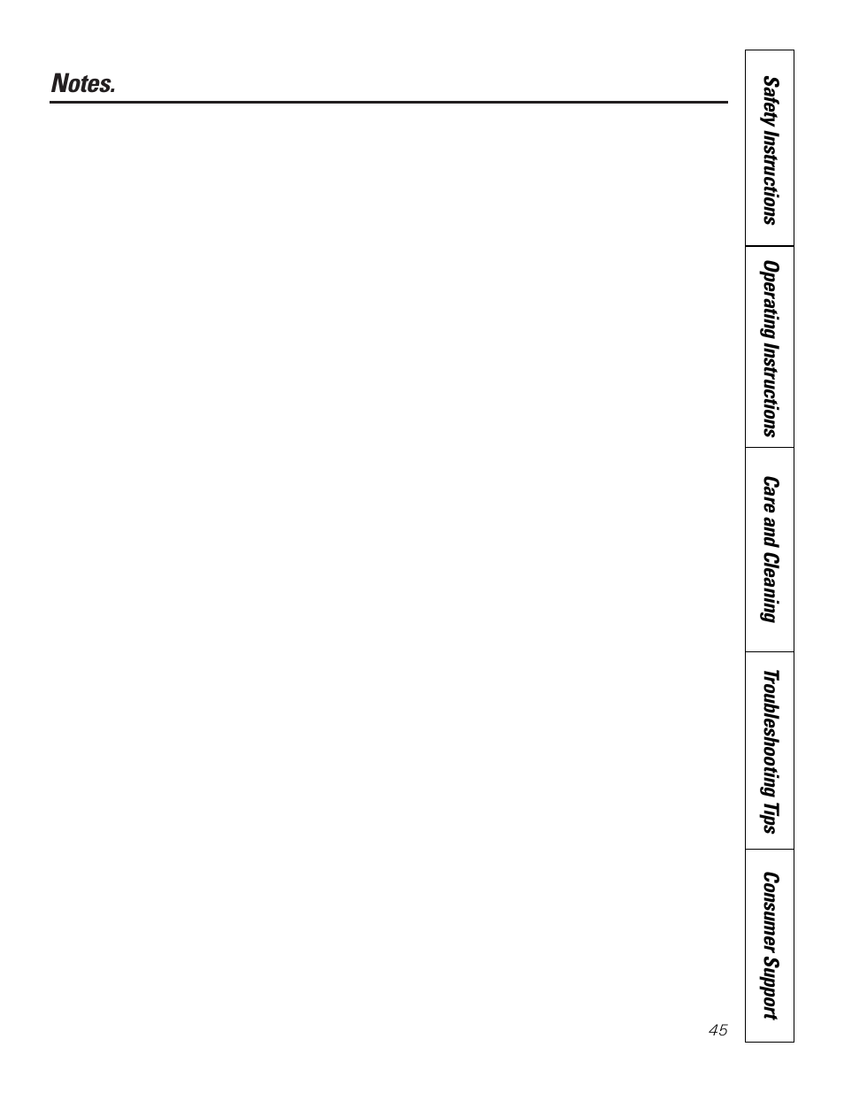 GE JB910 User Manual | Page 45 / 48