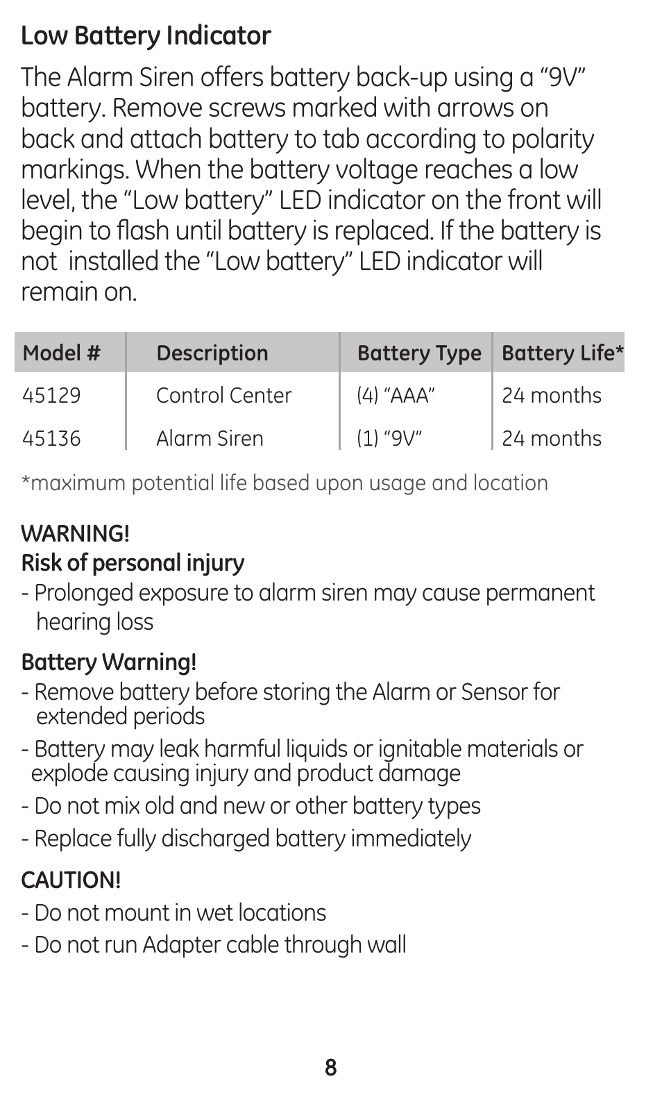GE 45136 User Manual | Page 8 / 12