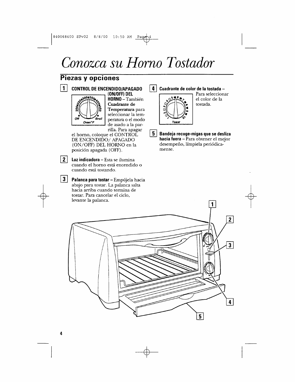 Conozca su homo tostador | GE 106611 User Manual | Page 16 / 24