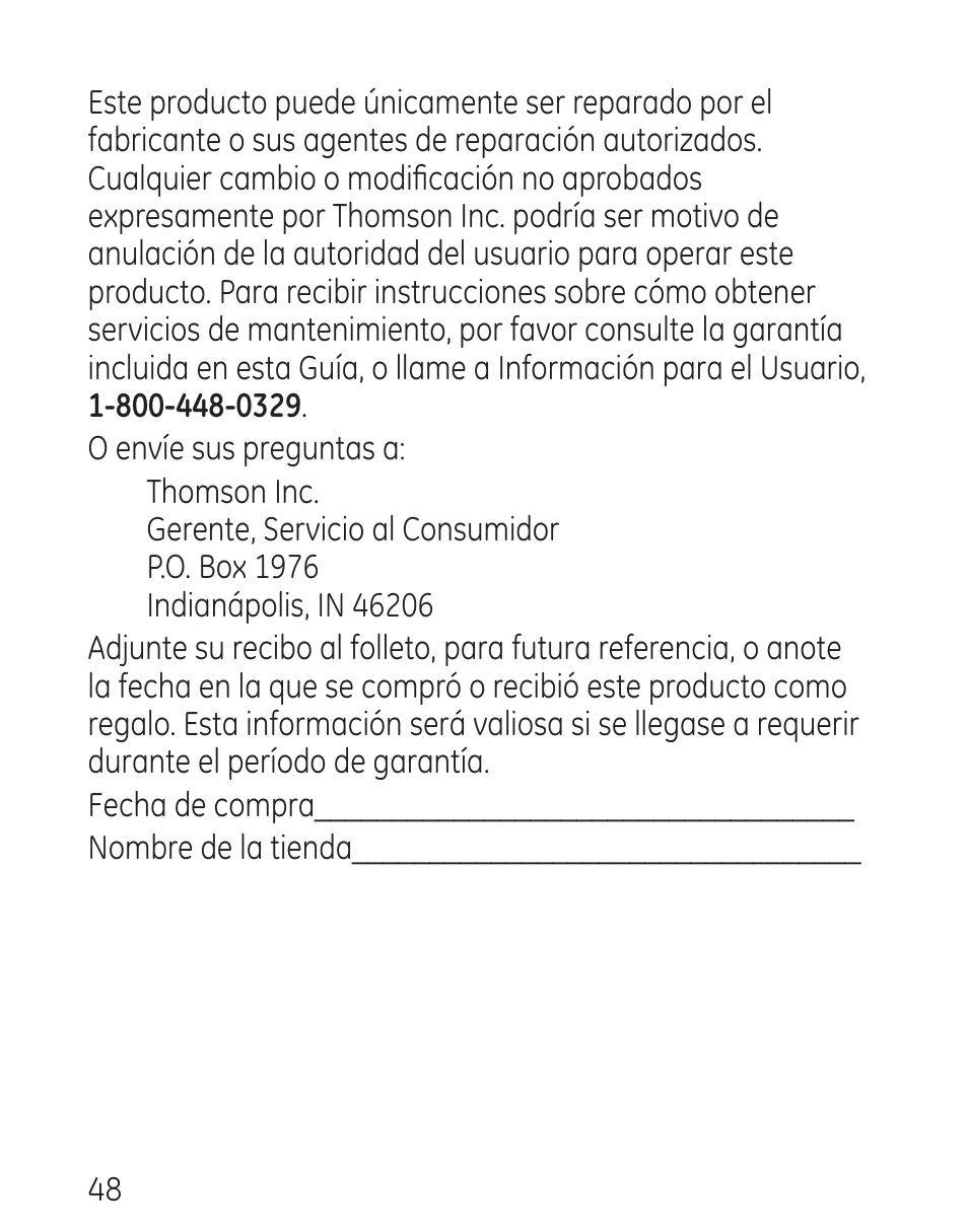 GE 00016 User Manual | Page 104 / 112