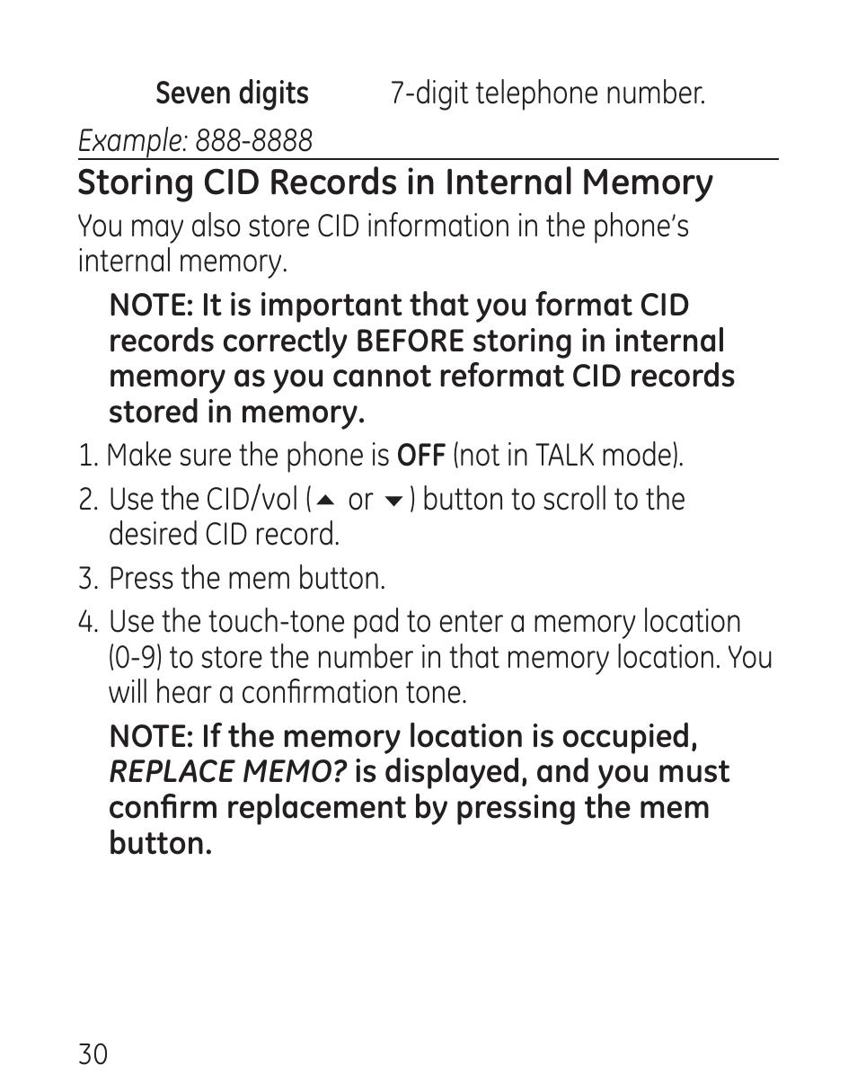 GE 00016 User Manual | Page 30 / 112