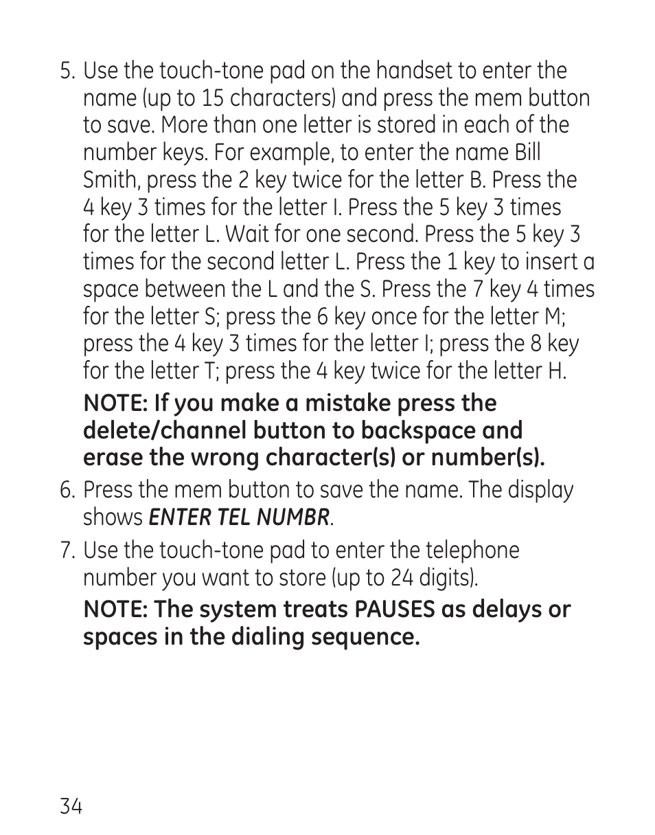 GE 00016 User Manual | Page 34 / 112