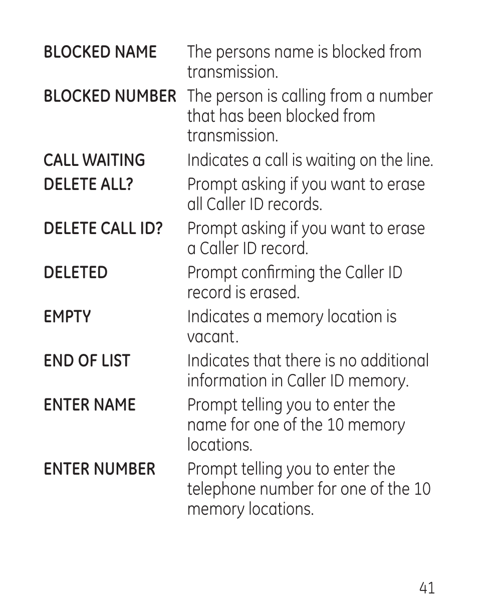 GE 00016 User Manual | Page 41 / 112