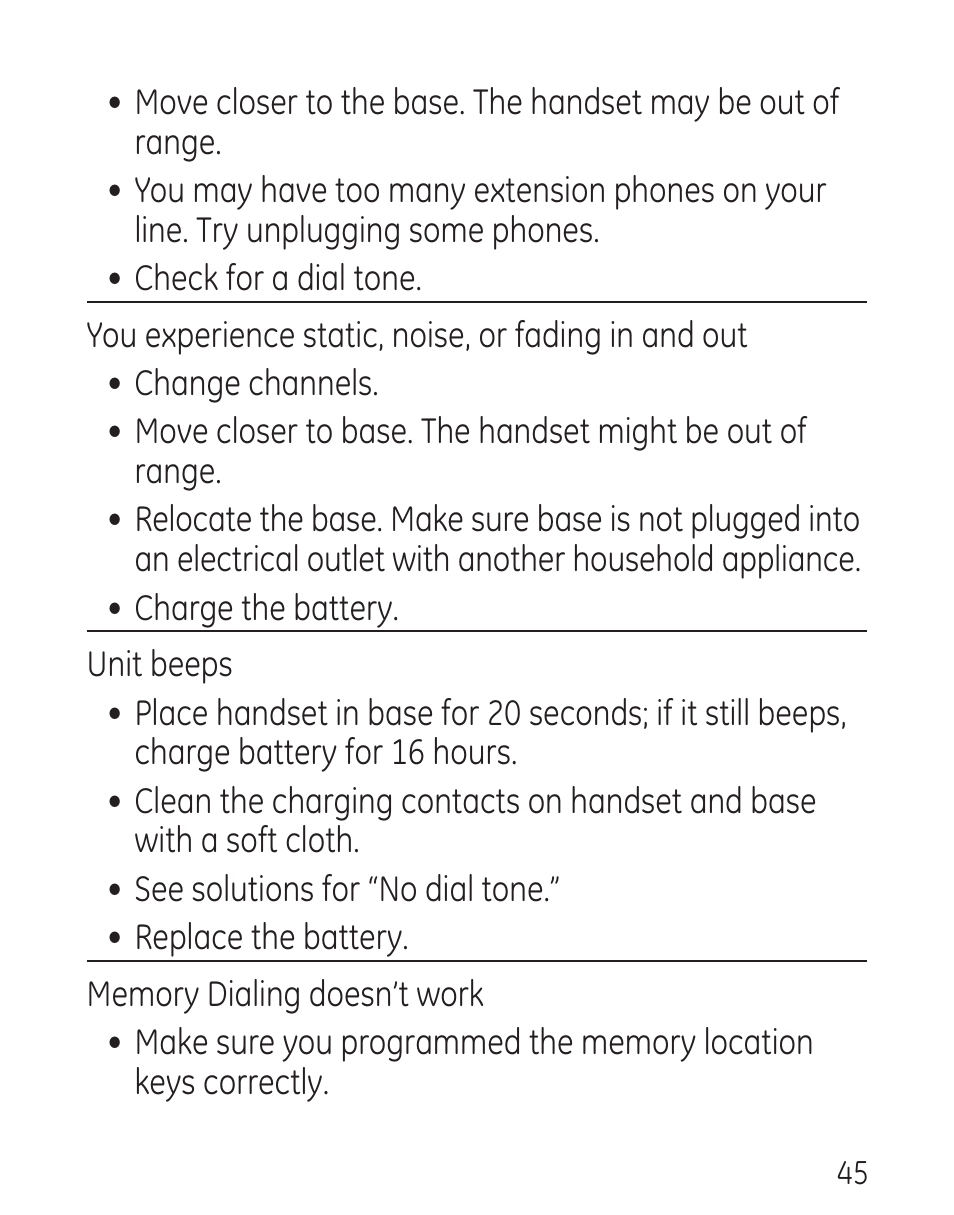 GE 00016 User Manual | Page 45 / 112
