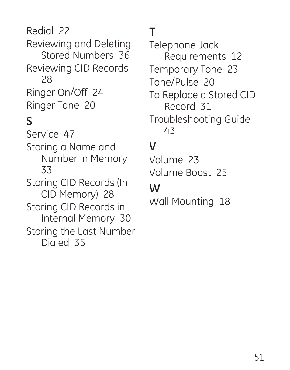 GE 00016 User Manual | Page 51 / 112