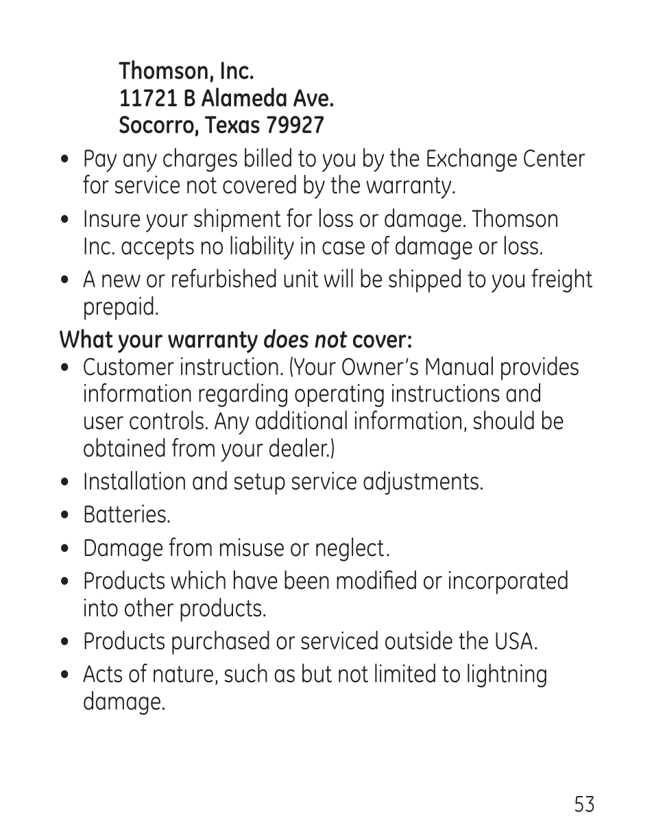 GE 00016 User Manual | Page 53 / 112