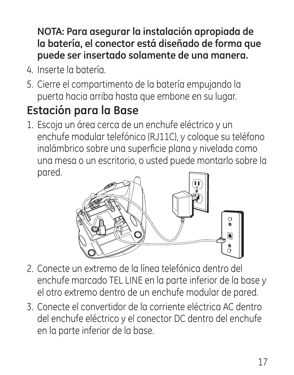 Estación para la base | GE 00016 User Manual | Page 73 / 112