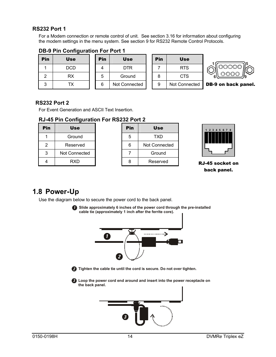 8 power-up | GE Triplex DVMRe 4eZT User Manual | Page 14 / 81