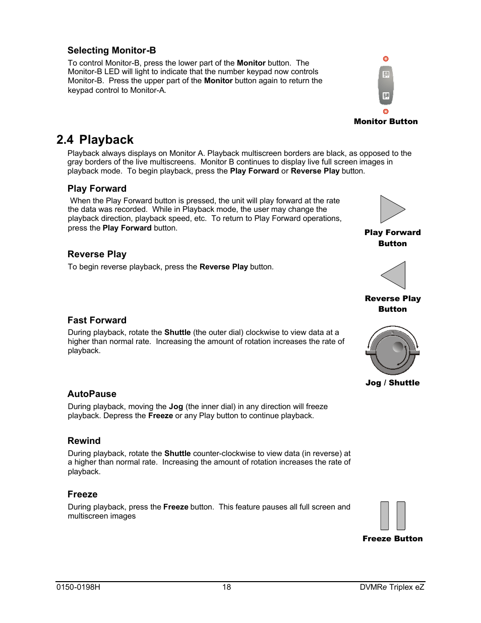 4 playback | GE Triplex DVMRe 4eZT User Manual | Page 18 / 81