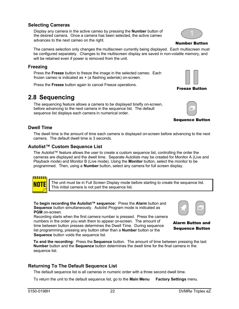 8 sequencing | GE Triplex DVMRe 4eZT User Manual | Page 22 / 81