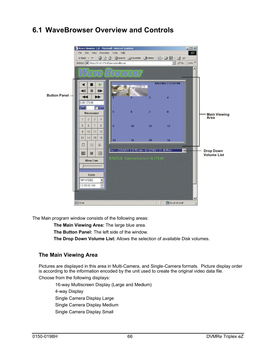 1 wavebrowser overview and controls | GE Triplex DVMRe 4eZT User Manual | Page 66 / 81