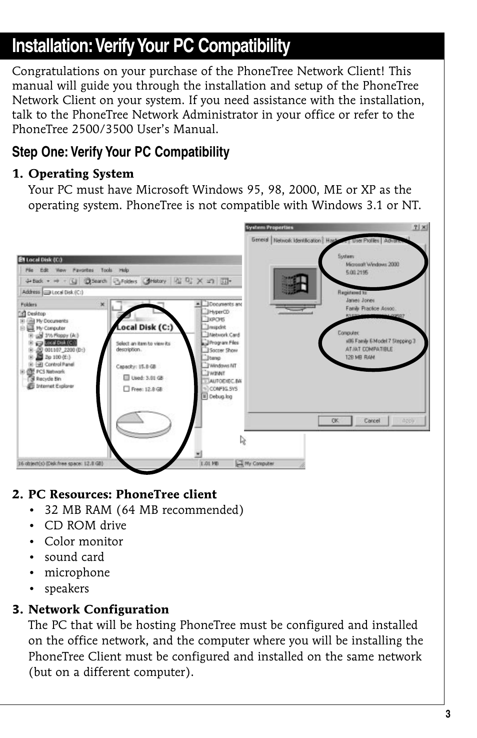 Installation, Verify your pc compatibility, Step one: verify your pc compatibility | Installation:verify your pc compatibility | GE 10/02 Network User Manual | Page 3 / 32