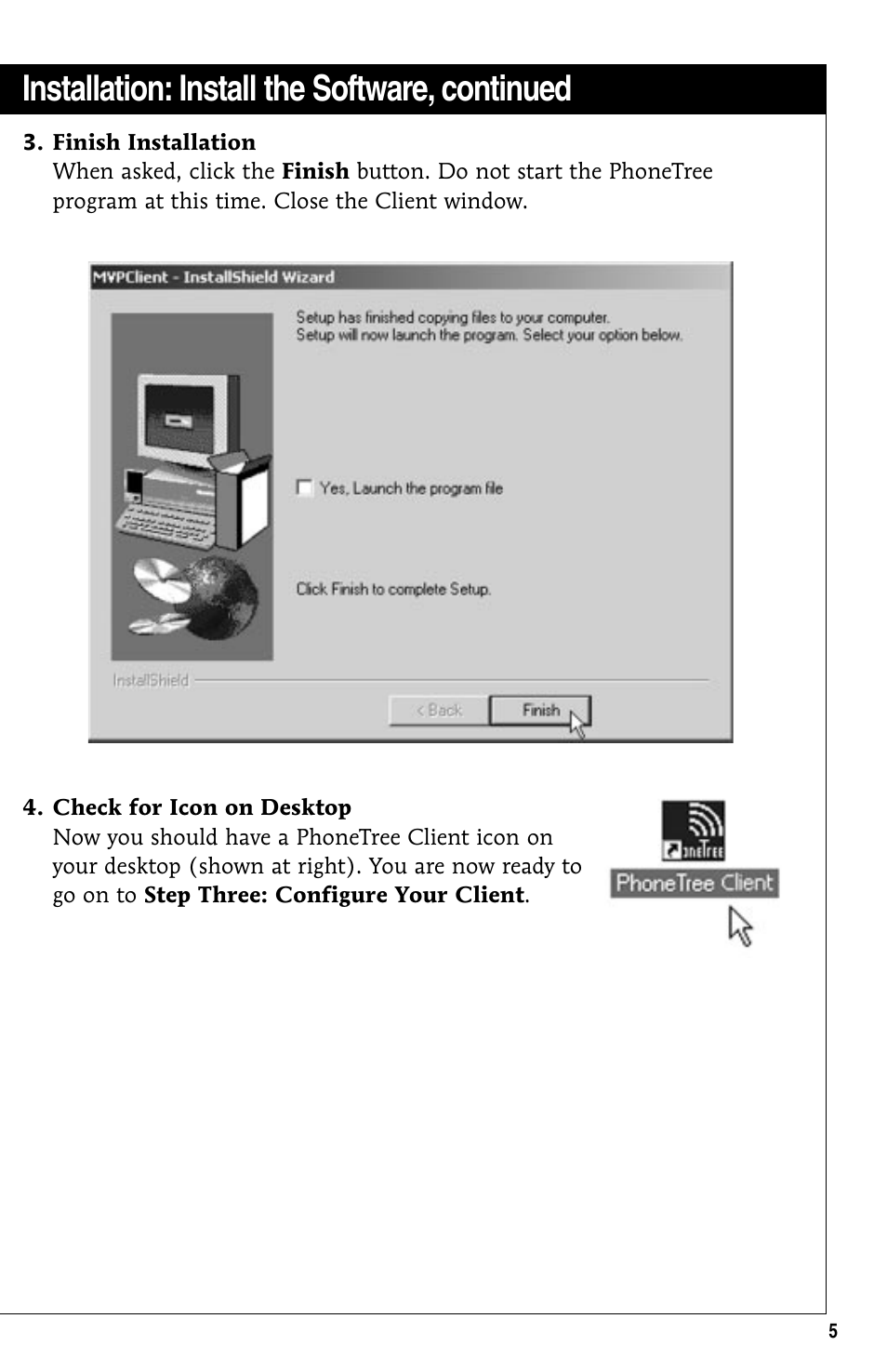Installation: install the software, continued | GE 10/02 Network User Manual | Page 5 / 32