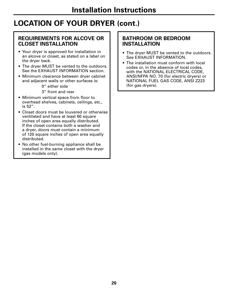 GE DPGT750 User Manual | Page 20 / 44