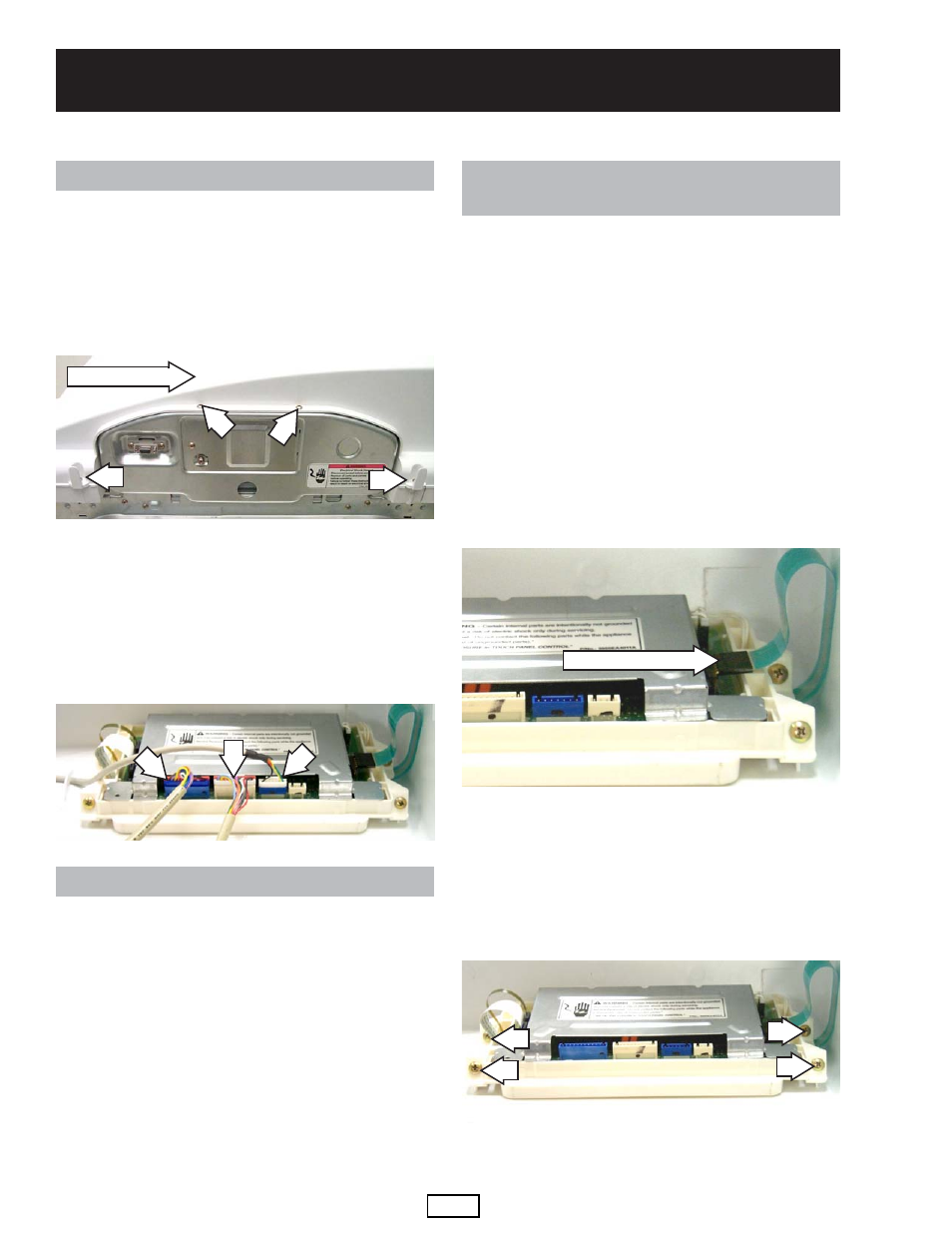 Backsplash, Control system, Dryer components | Main control board and touch screen lcd | GE DPGT750EC/GC User Manual | Page 20 / 63