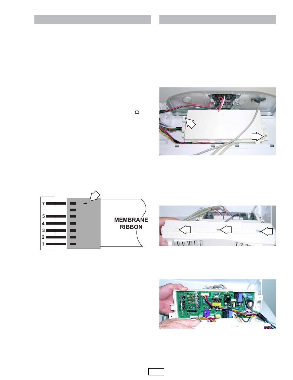 Inverter, Membrane keypanel | GE DPGT750EC/GC User Manual | Page 21 / 63