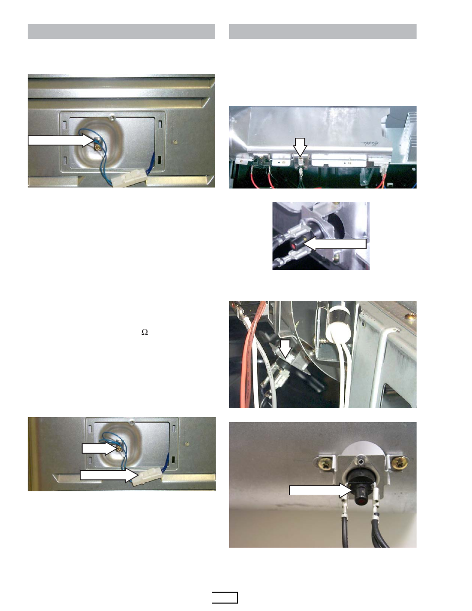Inlet safety thermostat, Inlet thermistor | GE DPGT750EC/GC User Manual | Page 30 / 63