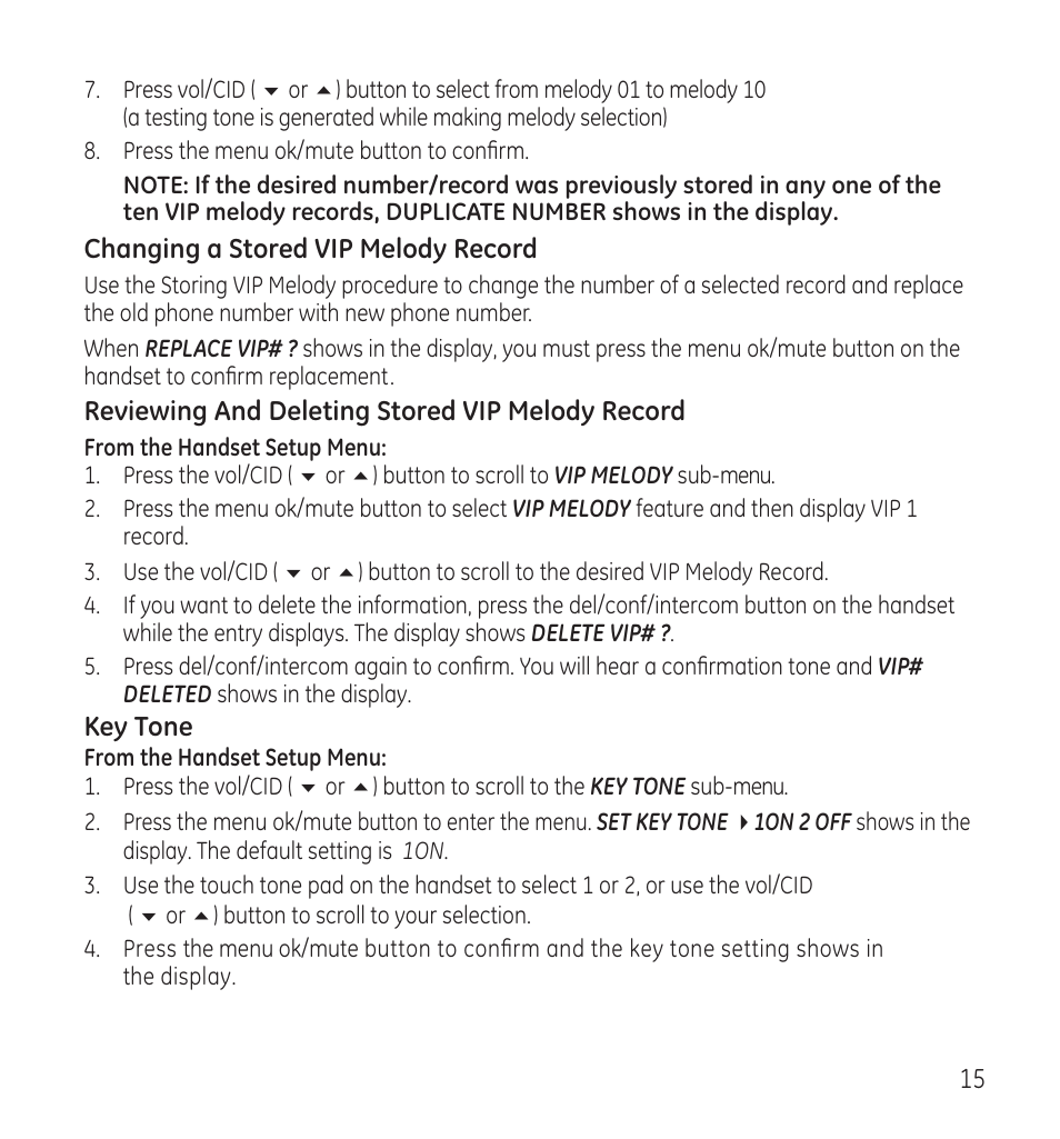 GE 28115 User Manual | Page 15 / 84