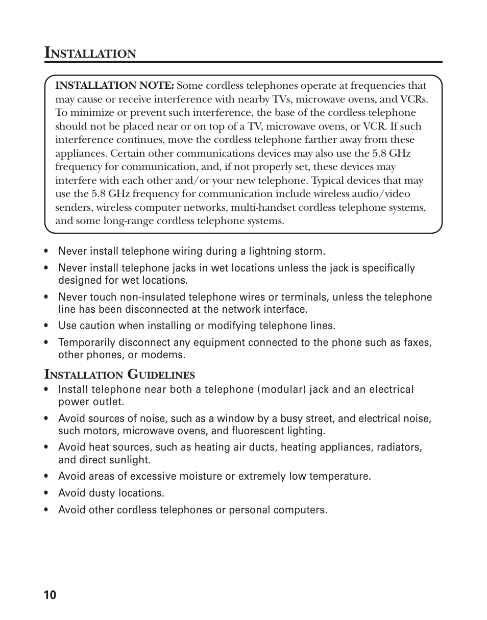 GE 25831 User Manual | Page 10 / 88