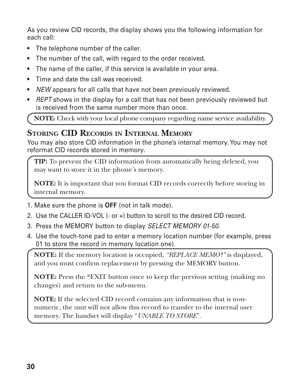 Cid r | GE 25831 User Manual | Page 30 / 88